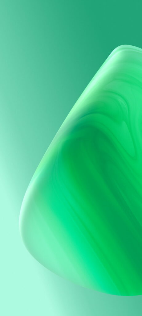 Fluid Green Gradient Abstract HD Wallpaper - Perfect for Oppo Reno 6 Display