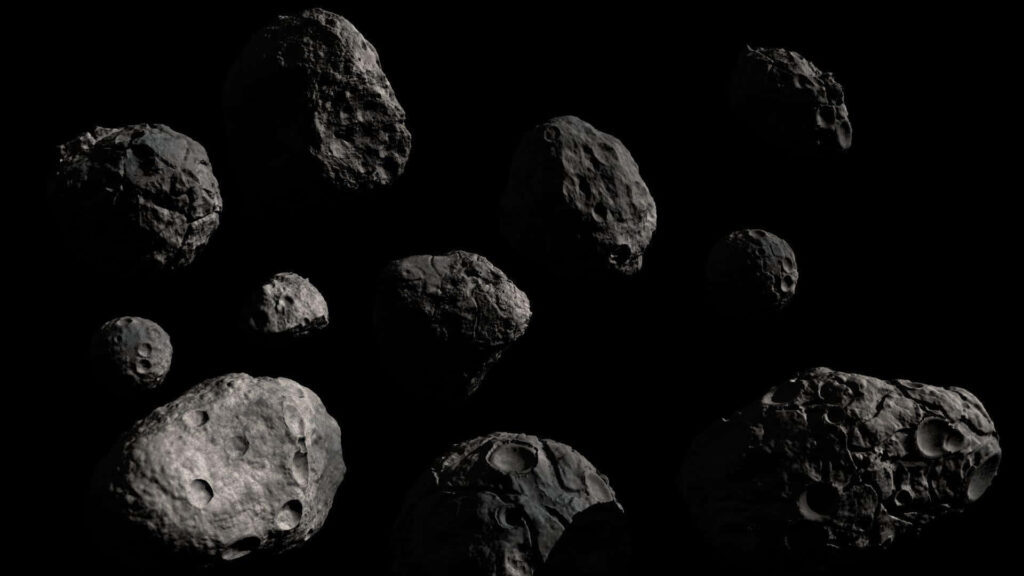 Asteroid Drift: Captivating Space Wallpaper Background for Celestial Vibes
