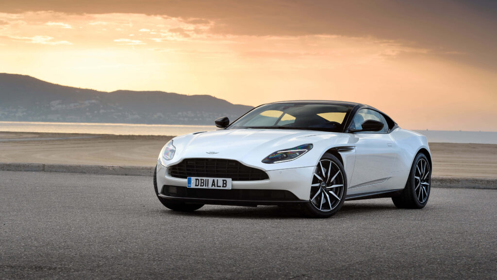 Stunning Aston Martin DB11 Wallpaper: Luxury & Sunset Serenity