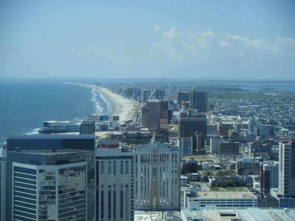 Stunning Atlantic City Wallpaper: Iconic Skyline & Coastline View