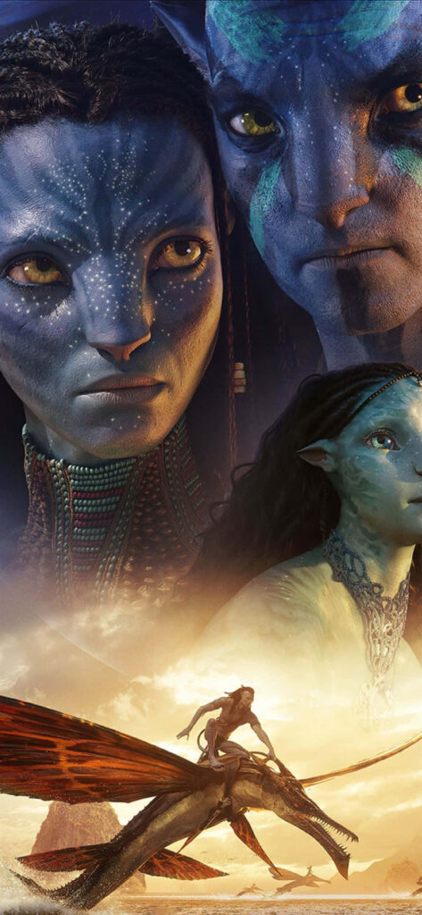 Stunning Avatar Wallpaper: Adventure in Pandora's Golden Sky