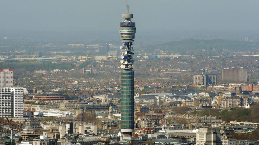 Stunning BT Tower Wallpaper: Iconic London Cityscape Background