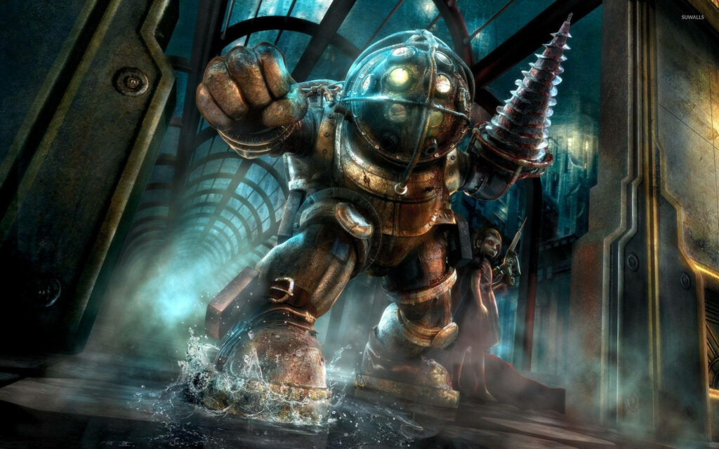 Stunning Big Daddy Wallpaper: Dive into Rapture's Atmosphere