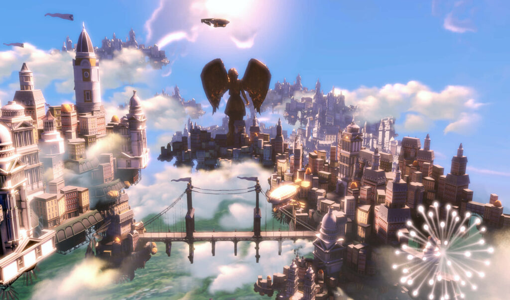 Daylight Columbia Wallpaper: Stunning Steampunk Fantasy Background