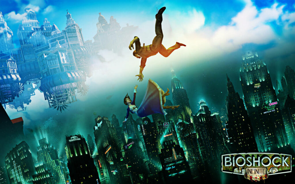 Epic BioShock Infinite Wallpaper: Skyfall Scene & Columbia Cityscape