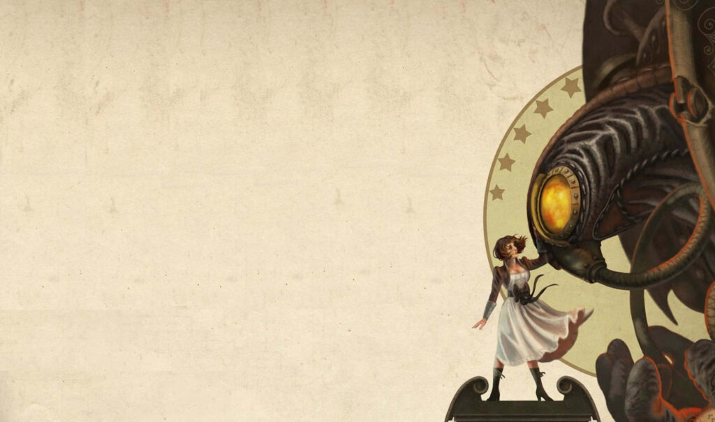 Iconic Elizabeth & Songbird Digital Art Wallpaper - BioShock Infinite