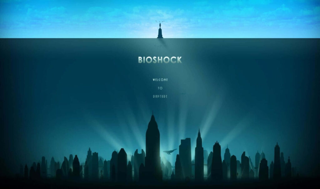 BioShock Wallpaper: Iconic Rapture Poster & Underwater Cityscape