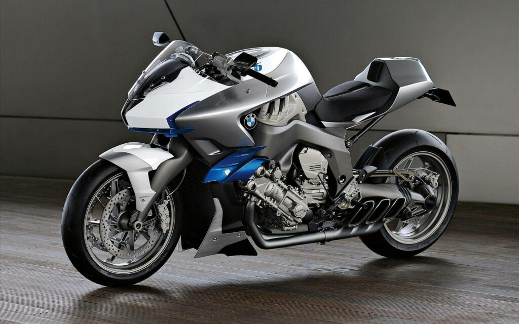 Futuristic Black BMW K1600 Motorcycle Wallpaper: Luxury & Design