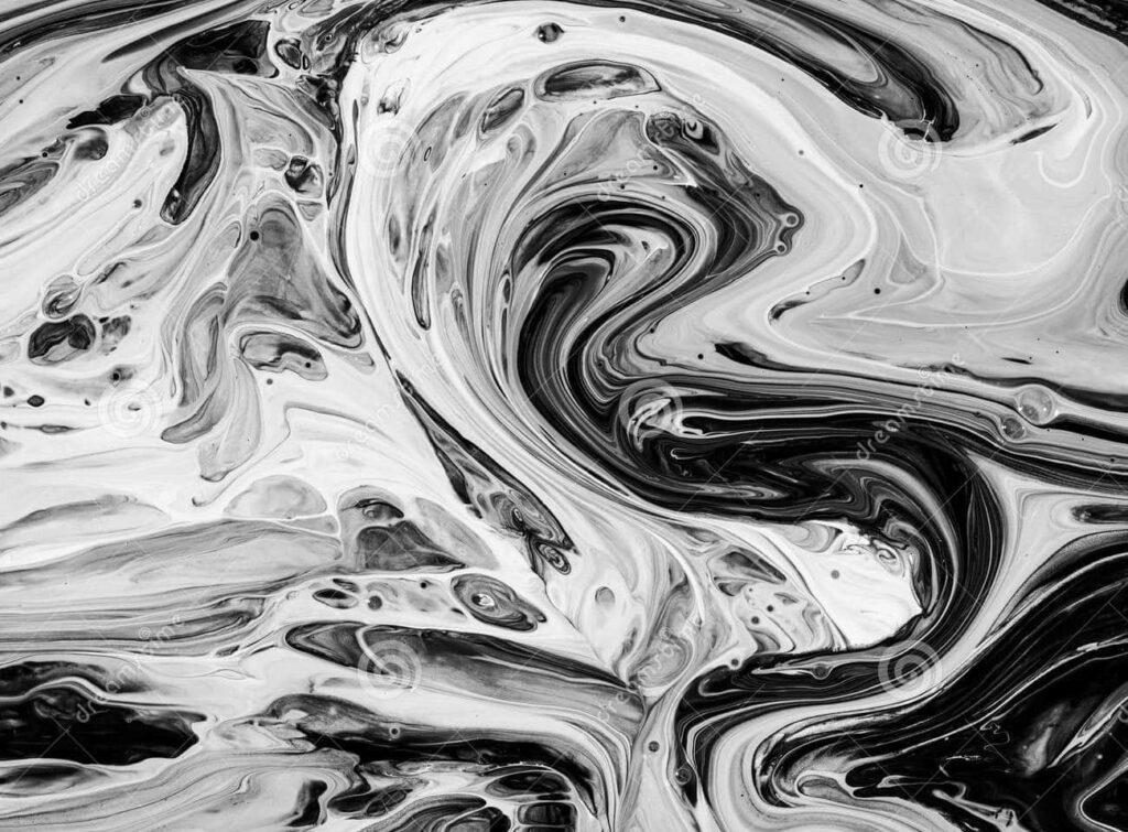 Stunning Black and White Abstract Wallpaper with Fluid Geometric Waves