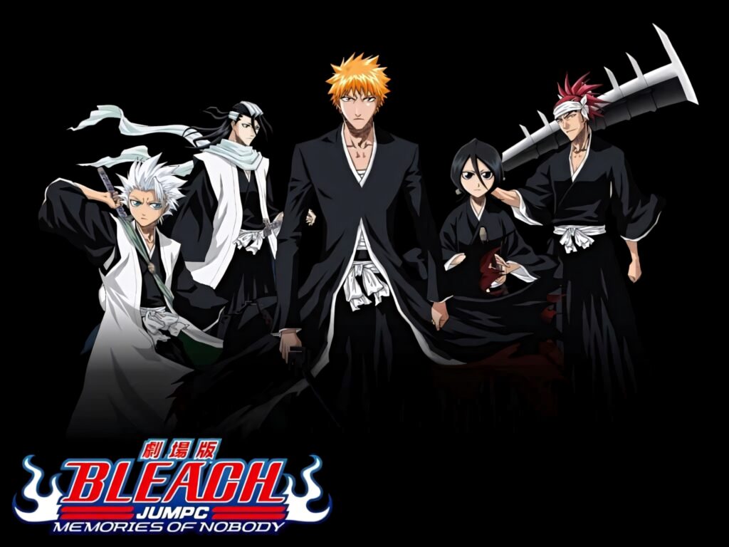 Epic Bleach Anime Wallpaper: Ichigo, Rukia & Toshiro in Action