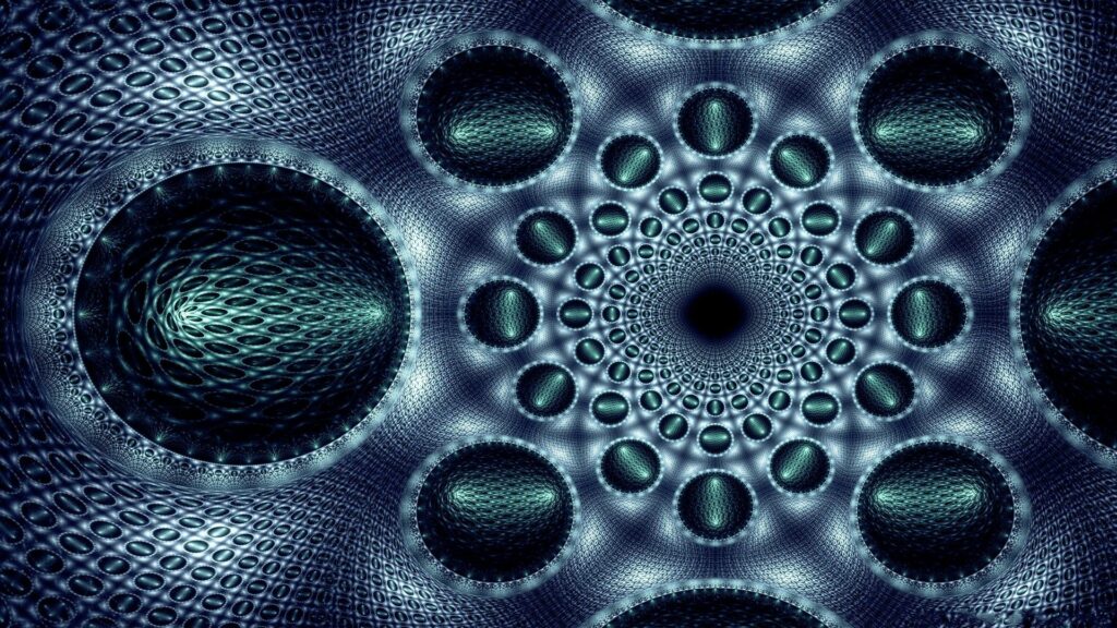 Stunning Abstract Blue Wallpaper - Intricate 1920x1080 Background
