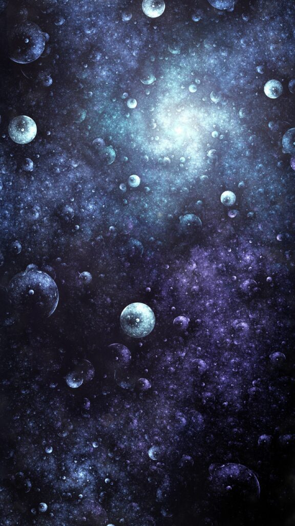 Dynamic Abstract Spiral Wallpaper in Blue - Mesmerizing Cosmic Background