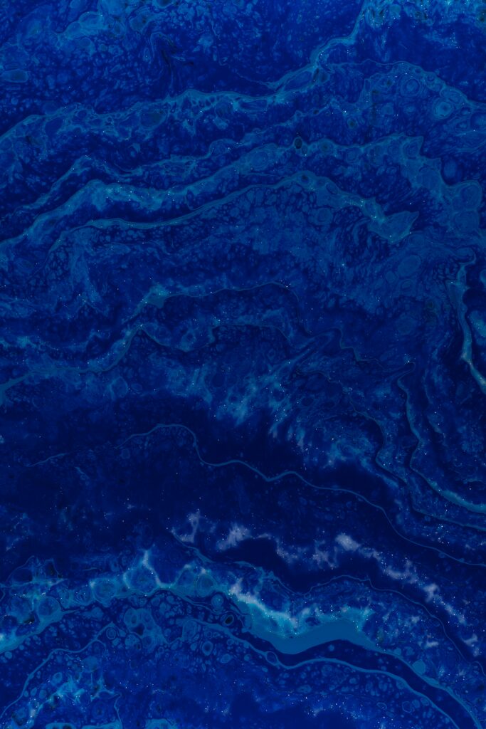 Stunning Blue Paint Abstraction Wallpaper - Calming Background Art