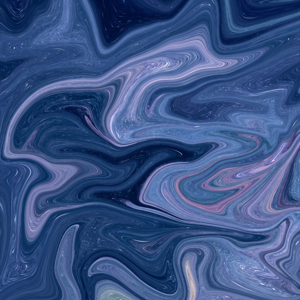 Abstract Blue & Purple Wallpaper: Wavy Lines & Swirls Background