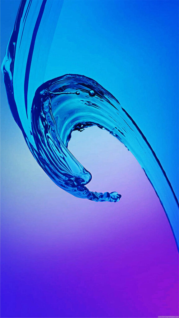 Vibrant Blue & Purple Abstract Water Splash - Samsung Wallpaper