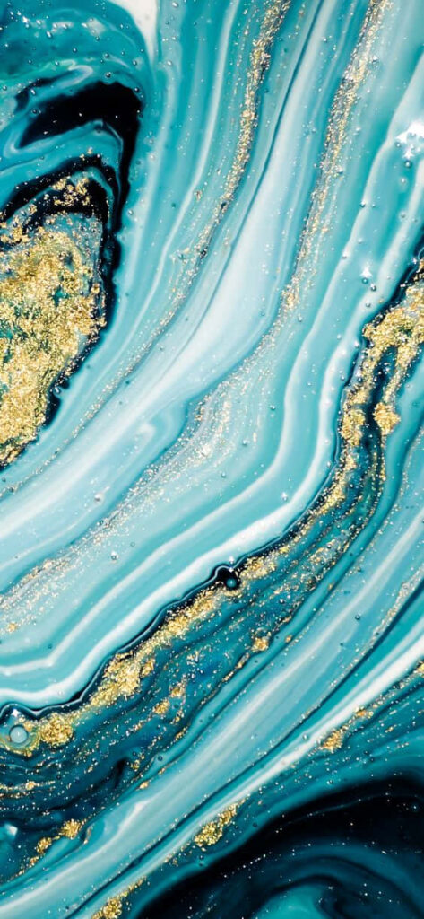 “Luxurious Blue and Gold Swirled Marble Wallpaper Design Background”