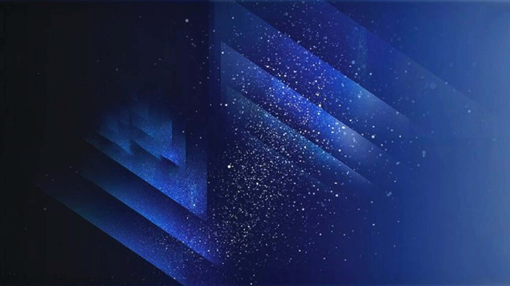 Stunning Blue and White Abstract Wallpaper with Stars and Patterns