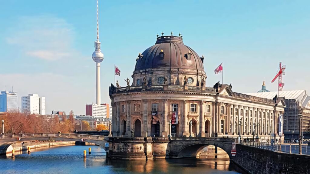 Stunning Bode Museum Wallpaper - Berlin River View with TV Tower