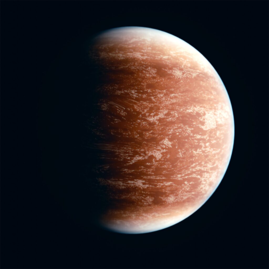Stunning Brown Planet Wallpaper: Mysterious & Textured Space Scene