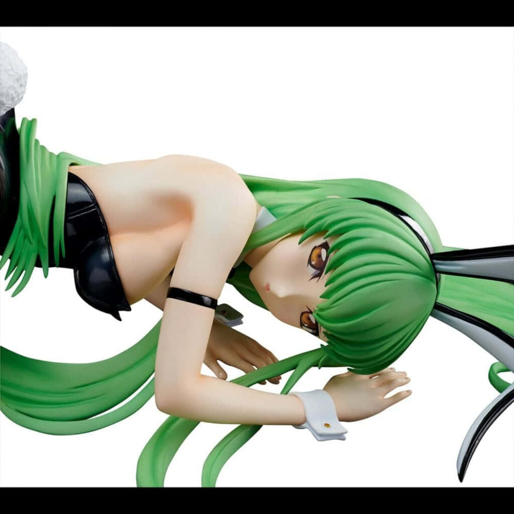 Elegant C.C. Wallpaper from Code Geass: Striking Green-Haired Beauty