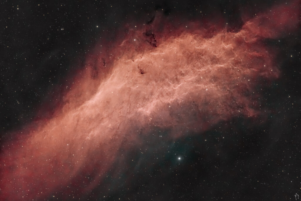 Stunning California Nebula Wallpaper: Fiery Cosmic Scene Background