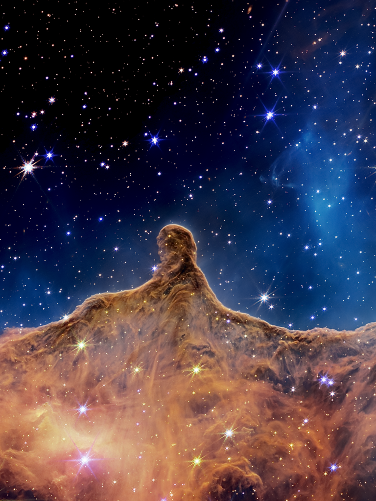 Stunning Carina Nebula Wallpaper: Cosmic Clouds & Starry Background