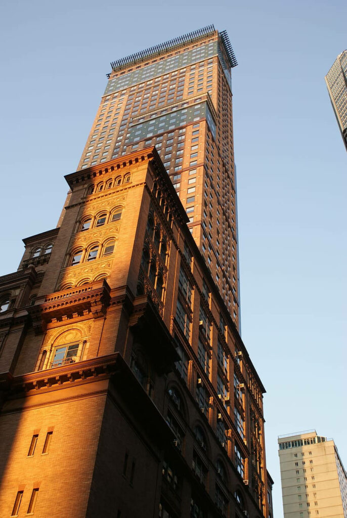 Carnegie Hall Wallpaper: Stunning Architecture Under Clear Sky