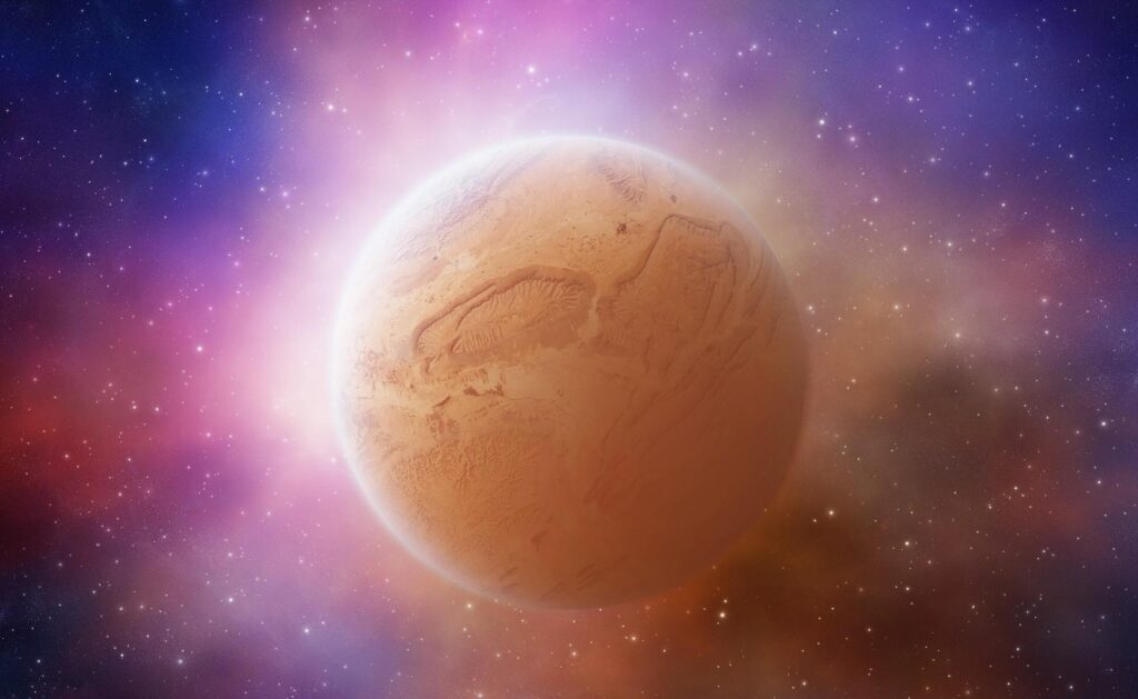 Vibrant Celestial Wallpaper: Stunning Planet & Mesmerizing Galaxy