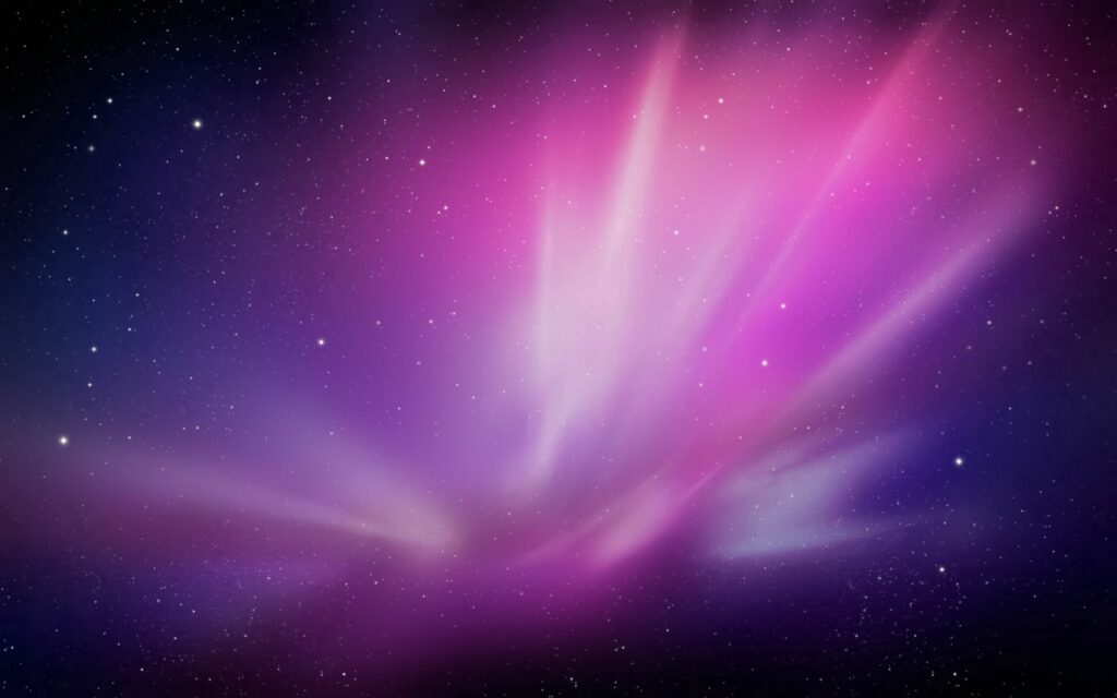 Celestial Beauty: Vivid Purple & Pink Night Sky Wallpaper