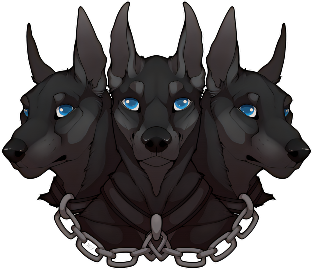 Epic Cerberus Wallpaper: Mythical Three-Headed Guardian Art