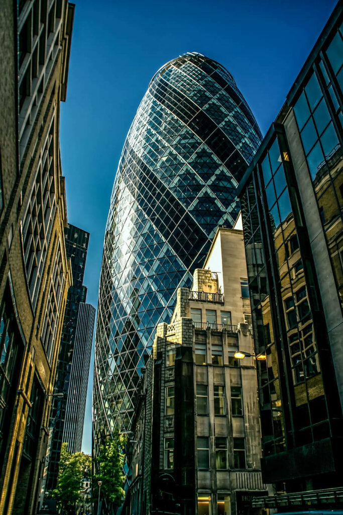 Stunning City View Wallpaper: The Gherkin Amid Historic Skyline
