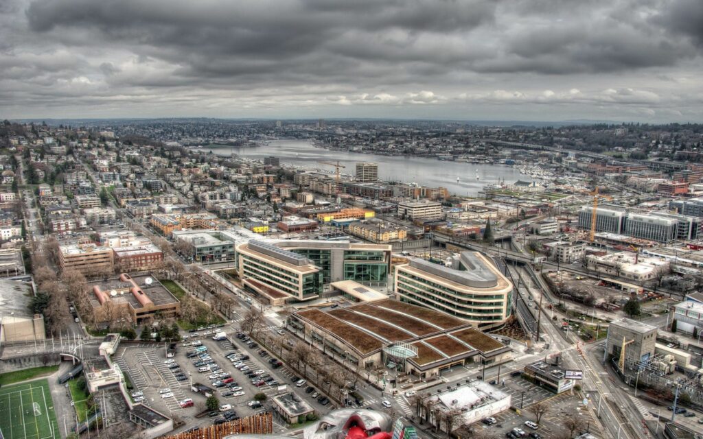 Stunning Cityscape Wallpaper: Dramatic HDR Urban Landscape