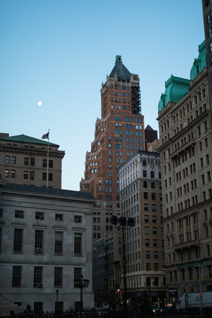 Stunning Cityscape Wallpaper: Diverse Architecture at Twilight