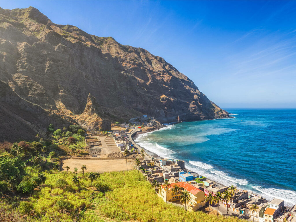 Stunning Cape Verde Coastal Landscape Wallpaper | Vibrant Background