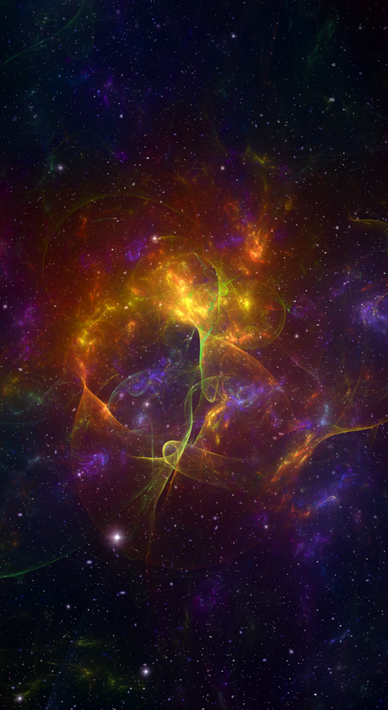 Colorful Nebula Wallpaper: Mesmerizing Cosmic Abstraction Background