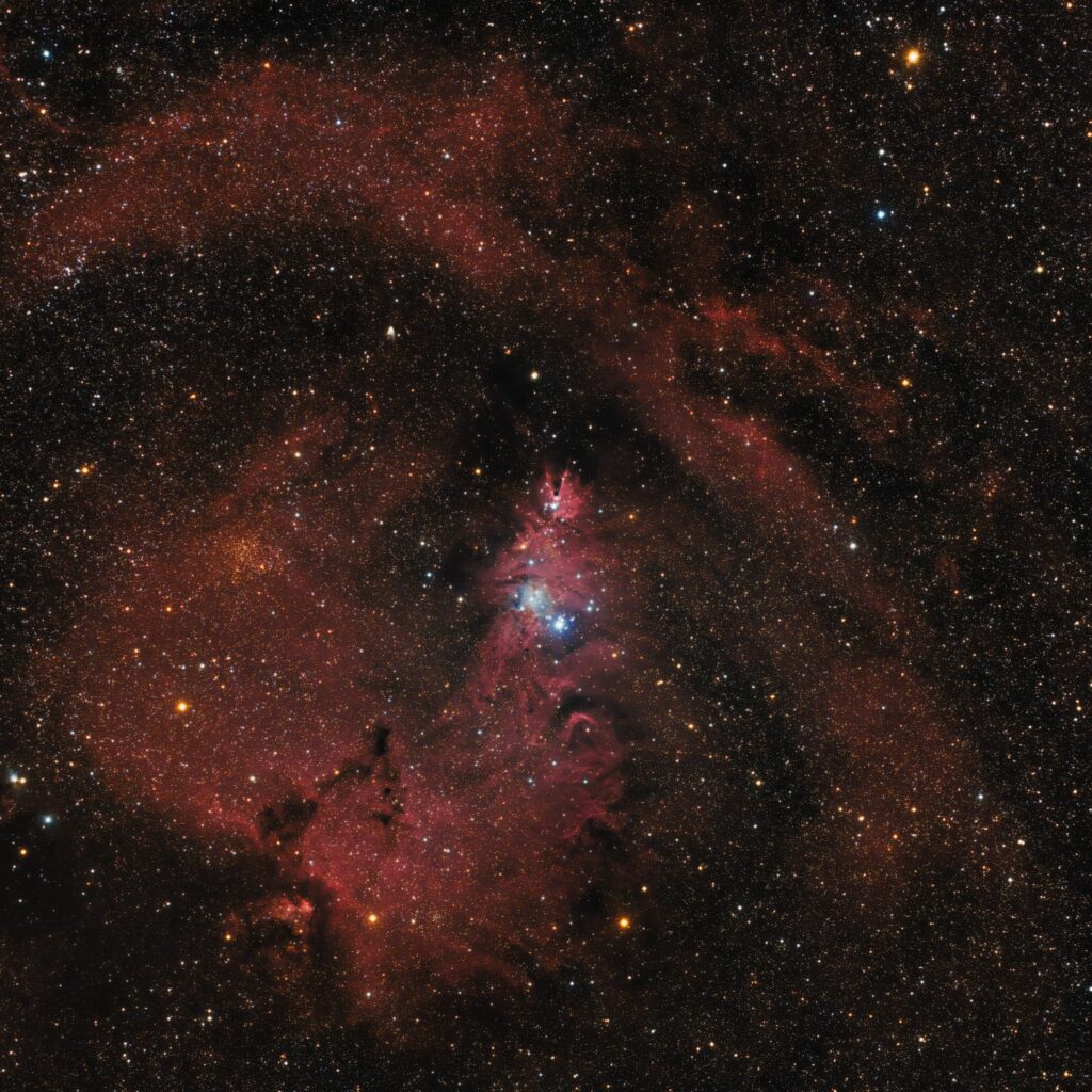 Cosmic Nebula Wallpaper: Vibrant Galaxy Scene with Stars