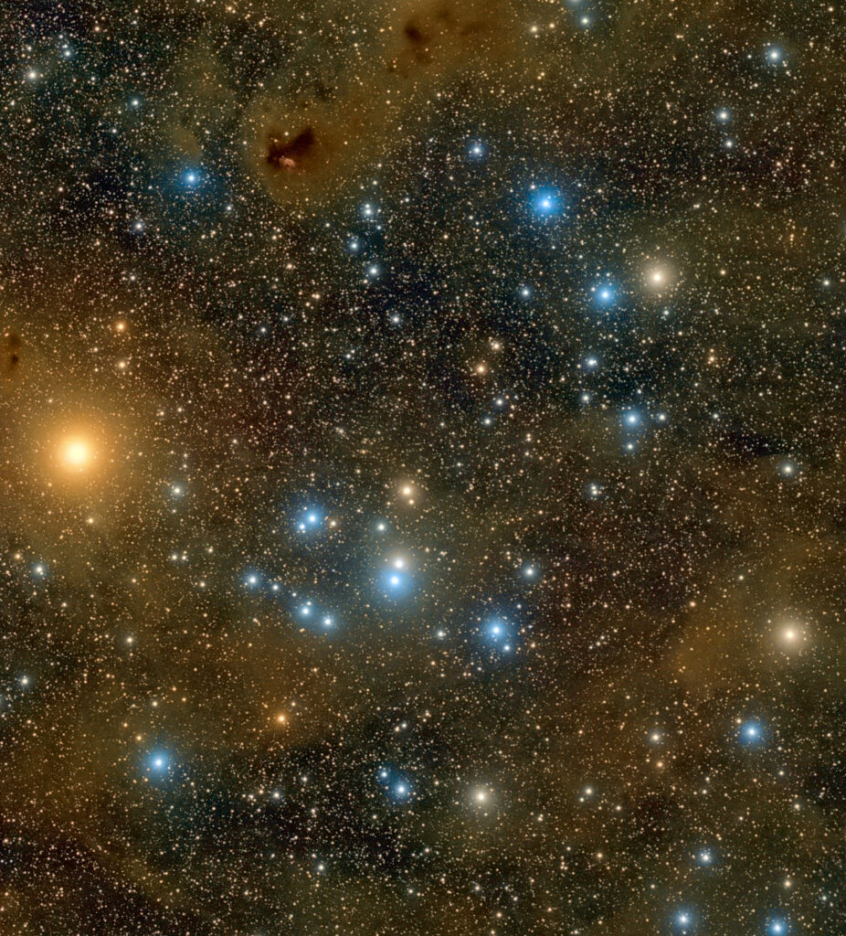 Stunning Cosmic Wallpaper: Glowing Stars & Nebula Background