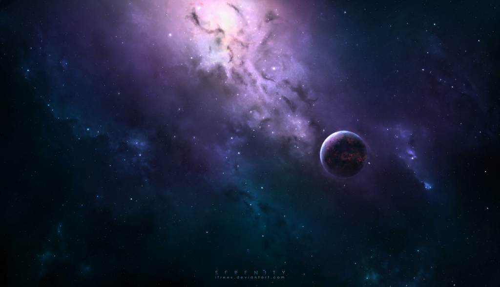 Cosmic Planet Wallpaper: Stunning Galaxy Scene & Celestial Background