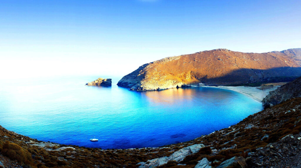 Stunning Crystal Beach Wallpaper for Dual Monitors - Tranquil Background
