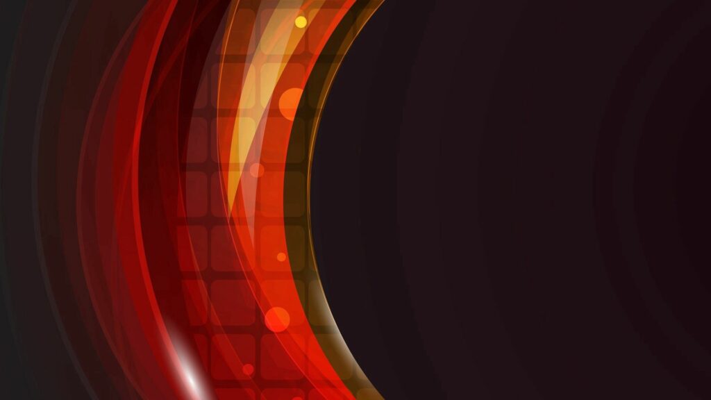 Curved Red & Orange Layers Wallpaper - 1920x1080 Design