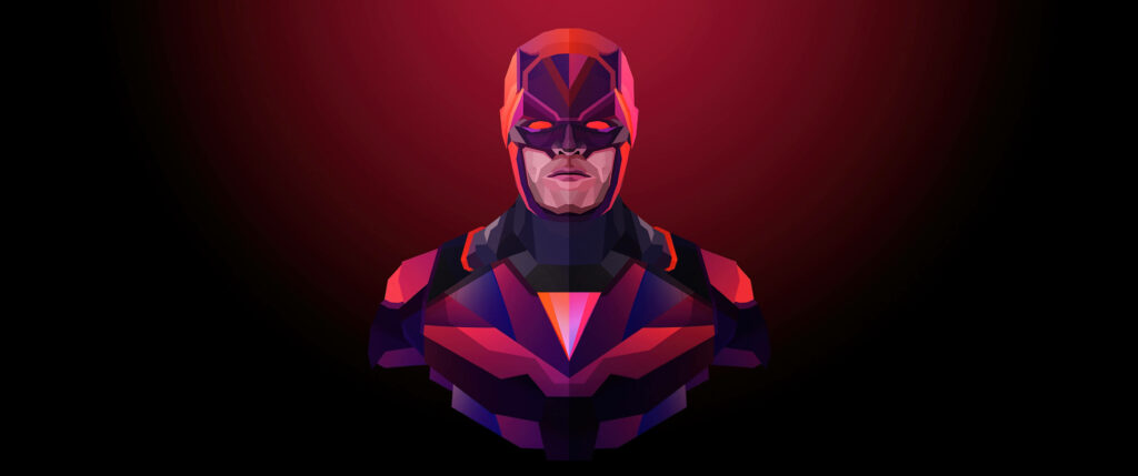 Stunning Daredevil Wallpaper: Bold Vector Abstract Design