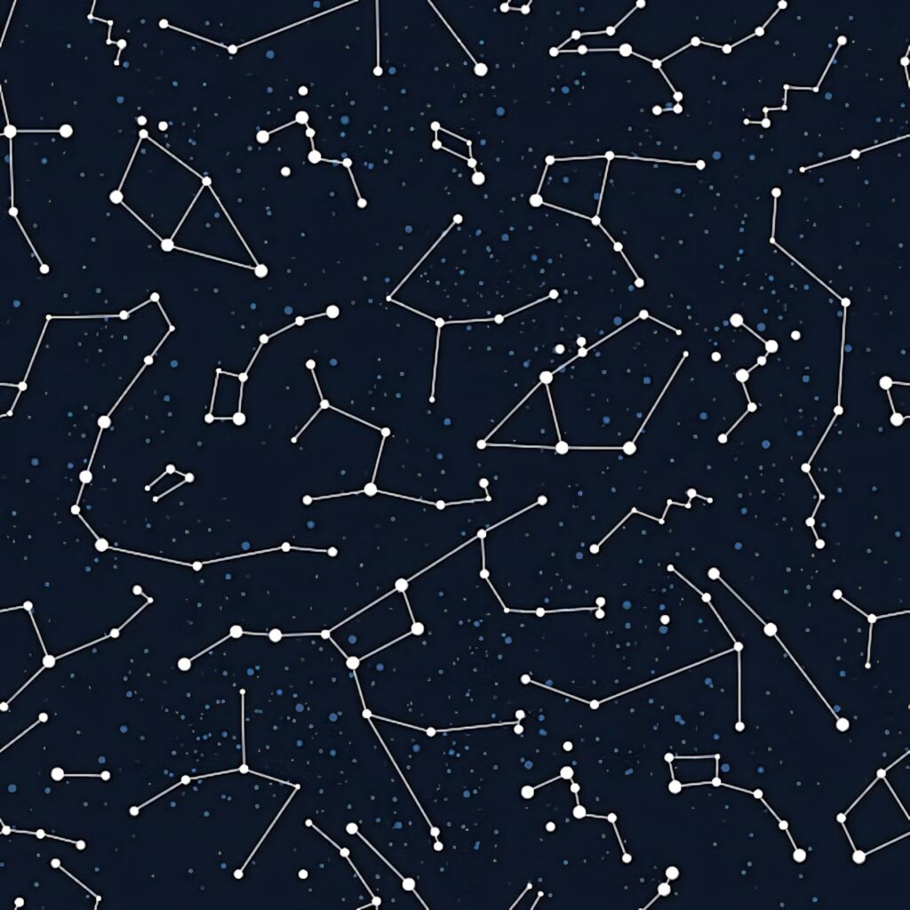 Stunning Dark Night Sky Wallpaper with Intricate Constellations