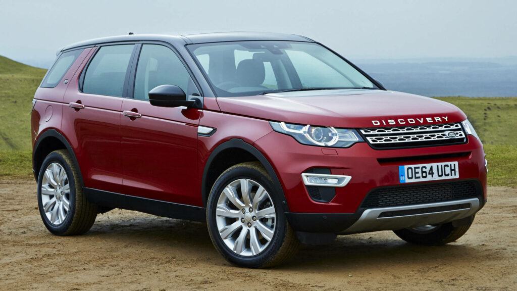Stunning Dark Red Land Rover Discovery Wallpaper for iPhone Users