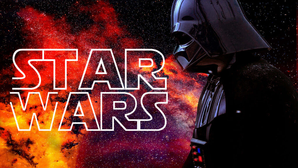 Stunning Darth Vader Star Wars Wallpaper - Cosmic Background 1920x1080
