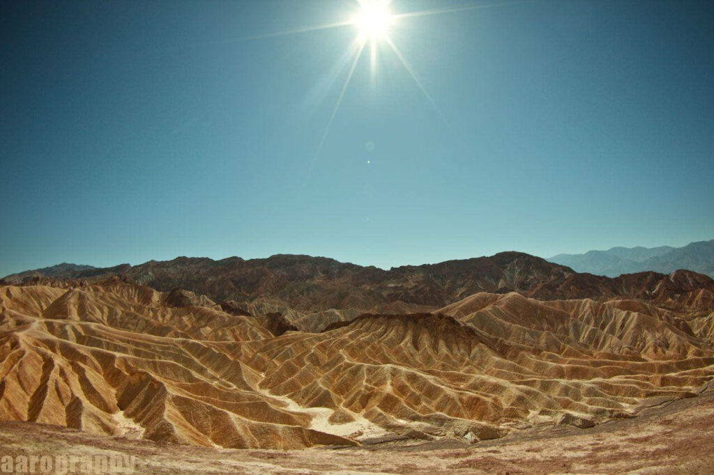 Desert Dunes Wallpaper: Stunning Death Valley Landscape Under Blue Sky
