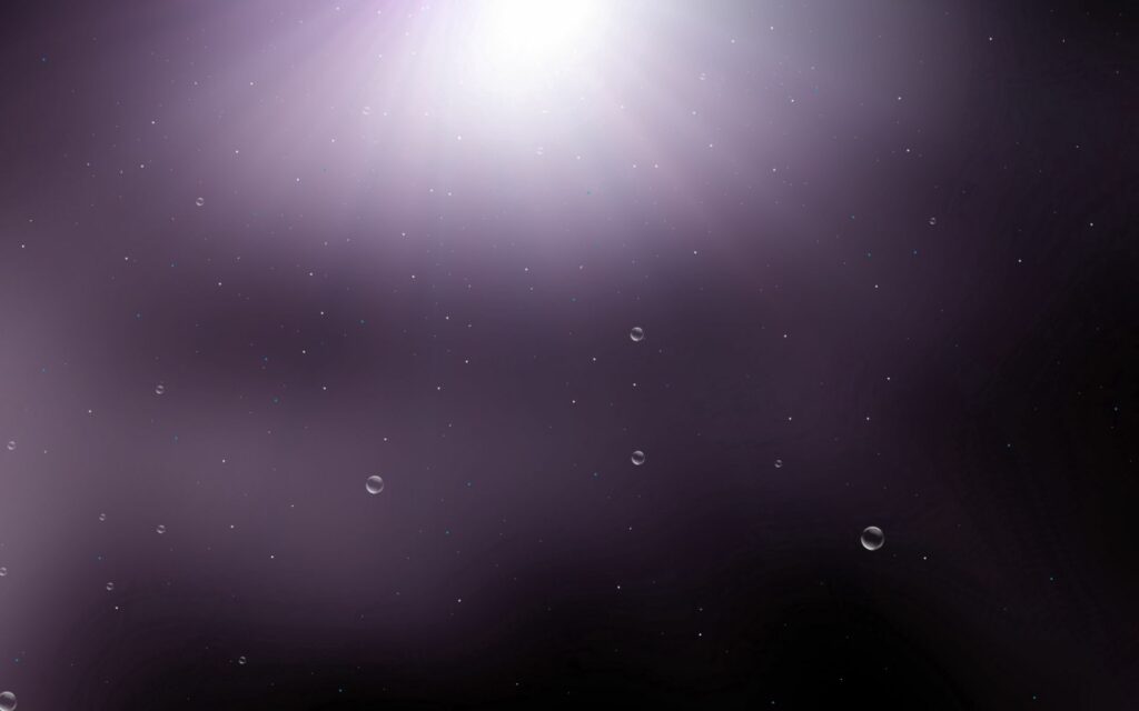 Deep Purple Light & Shadow Wallpaper with Ethereal Drops