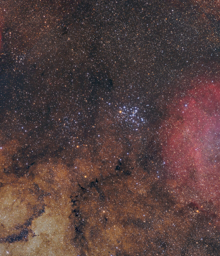 Stunning Deep Space Nebula Wallpaper Background with Starry Hues