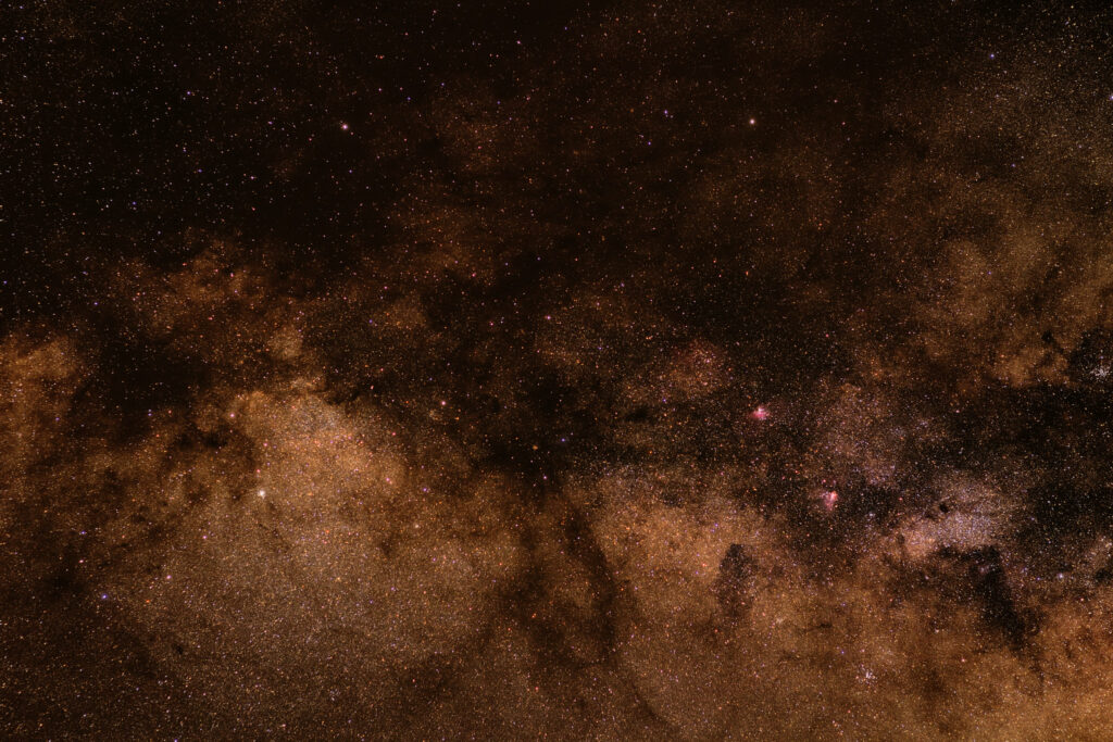 Stunning Deep Space Wallpaper: Brown Galaxy & Nebula Background