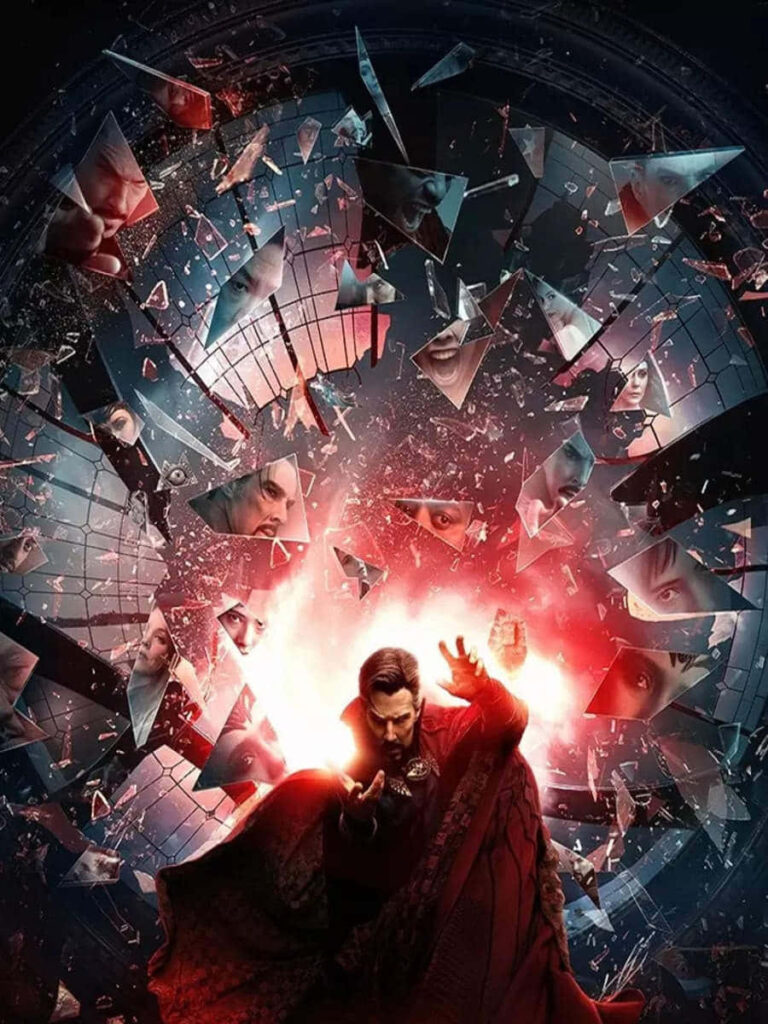 Doctor Strange Multiverse of Madness Wallpaper with Glass Fragments