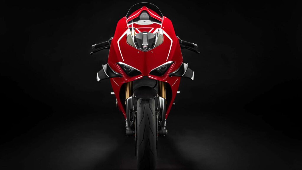 Vibrant Red Ducati Motorcycle Wallpaper for Speed Enthusiasts